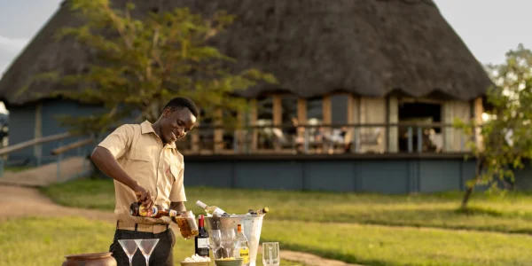 Mara Mara Tented Lodge Dining Setup